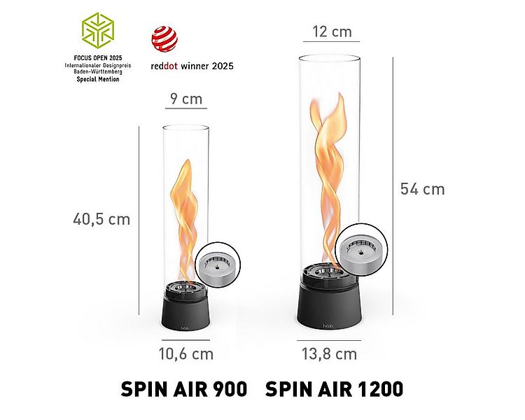 höfats Tischfeuer SPIN air (Packung, rauchfreie Tischfeuerstelle für Indoor günstig online kaufen