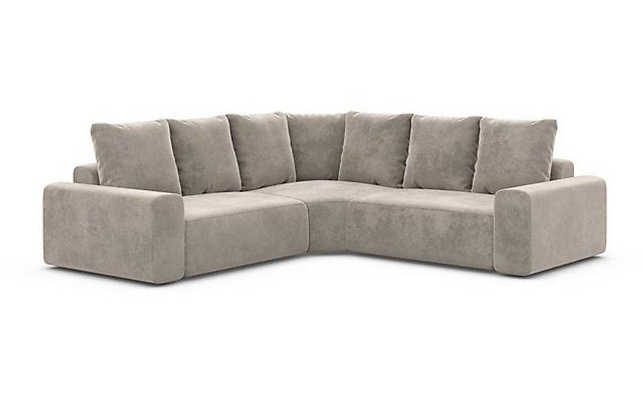 Sofa Dreams Ecksofa Ecksofa Gomera L Form Stoff, Strukturstoff, Samtstoff, günstig online kaufen