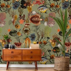 Bilderdepot24 Fototapete Tiefe See Grün Unterwasser günstig online kaufen