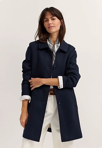 bugatti Kurzmantel "Regular Fit" aus Neopren mit Knopfleiste günstig online kaufen