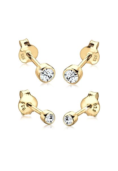 Elli Ohrring-Set Ohrstecker Set Glas Kristallen günstig online kaufen