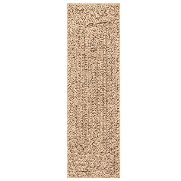 vidaXL Teppich ZIZUR 80x250 cm Jute-Optik Indoor und Outdoor 4006152 günstig online kaufen