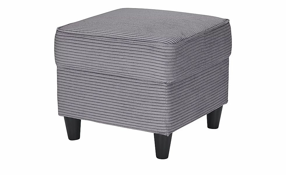 Hocker  Kivana ¦ grau ¦ Maße (cm): B: 52 H: 45 T: 52.0 Polstermöbel > Hocke günstig online kaufen