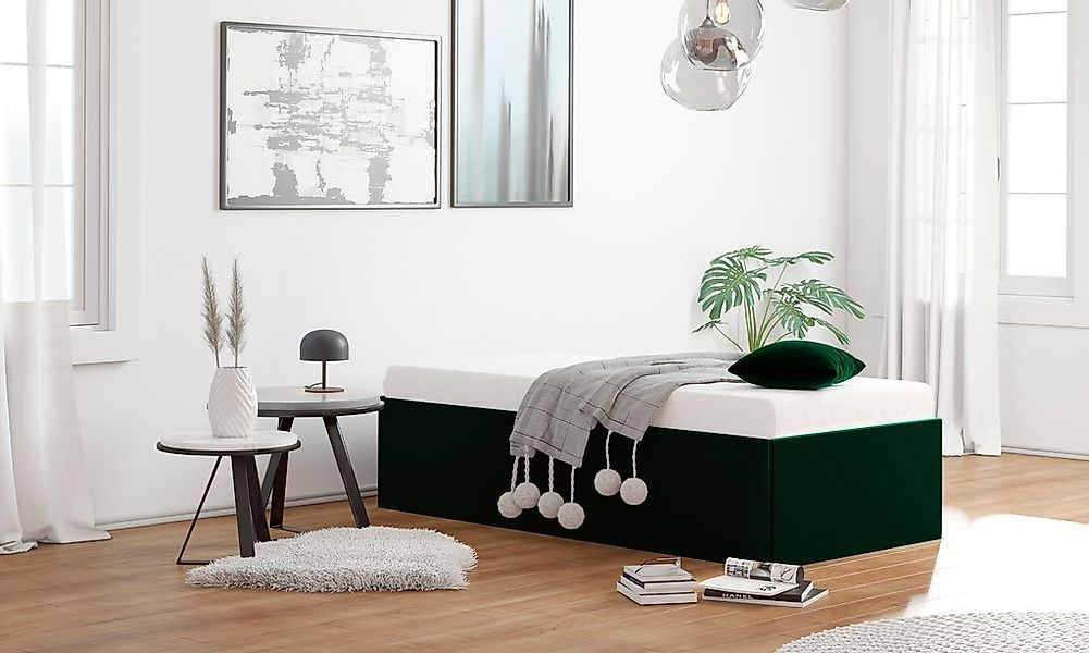 Westfalia Schlafkomfort Polsterbett "Amrum" in Samtvelours ohne Kopfteil, m günstig online kaufen