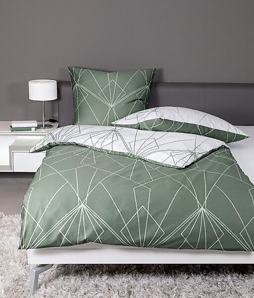 Janine Janine Mako-Satin Bettwäsche J.D. 87054 salbeigrün jade Größe:  240x günstig online kaufen