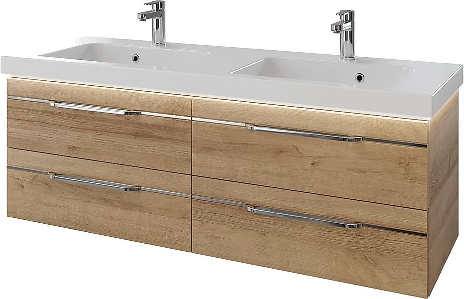 Saphir Waschtisch "Serie Balto Mineralmarmor-Waschtisch mit Unterschrank, 1 günstig online kaufen