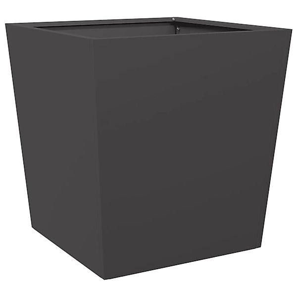 vidaXL Pflanzkübel Schwarz 50x50x50 cm Stahl 851066 günstig online kaufen