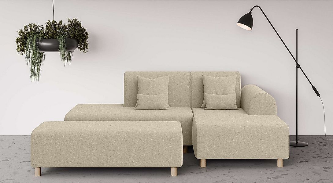 INOSIGN Ecksofa Suyala, L-Form mit Hocker günstig online kaufen
