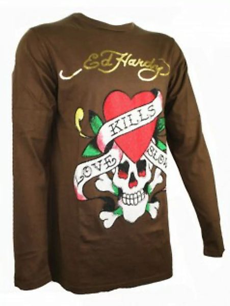 Ed Hardy Herren Strass Langarm Shirt Love kills (M) günstig online kaufen