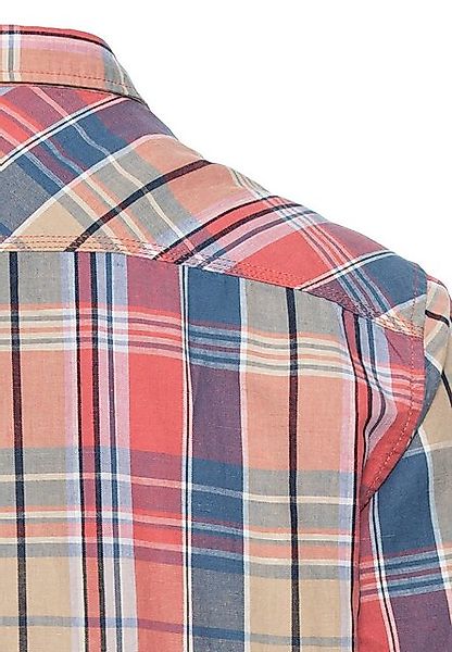 camel active Kurzarmhemd Karohemd aus Leinenmix günstig online kaufen