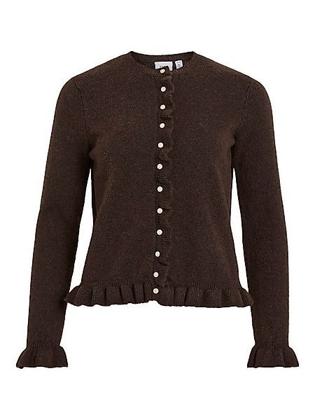 Vila Cardigan VIJACIA O-NECK  FRILL KNIT CARDIGAN günstig online kaufen