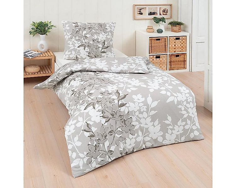 TRAUMSCHLAF Bettwäsche Ellen, Flanell, 2 teilig, flauschig weiches, florale günstig online kaufen