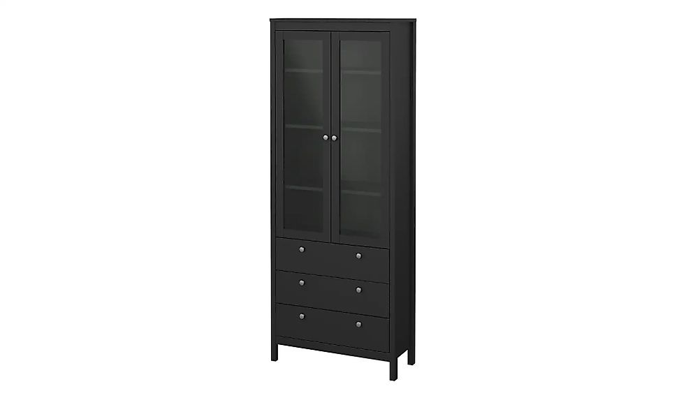 Vitrine  Madron ¦ schwarz ¦ Maße (cm): B: 78,1 H: 199 T: 32.5 Schränke > Vi günstig online kaufen