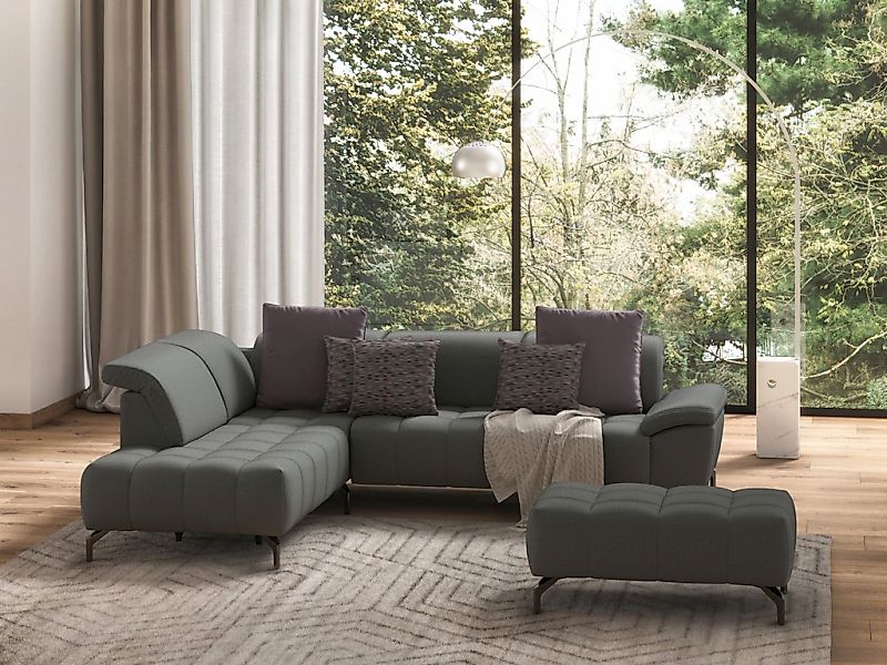 sit&more Ecksofa »Cool L-Form«, wahlweise mit Kopfteilverstellung und Vorzi günstig online kaufen