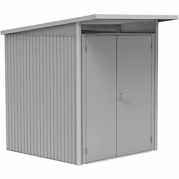 Biohort Metall-Gerätehaus AvantGarde Gr. A1 silber-metallic Doppeltür schma günstig online kaufen