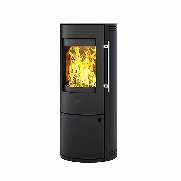 Kleining Kamin Stahl Schwarz 6 kW mit Automatik günstig online kaufen