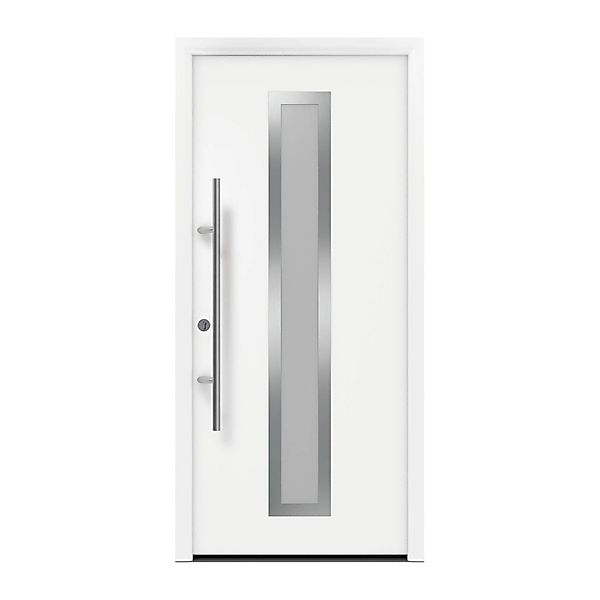 EcoStar Haustür Isopro Secur IPS 700S Verkehrsweiß 110 cm x 210 cm DIN L günstig online kaufen