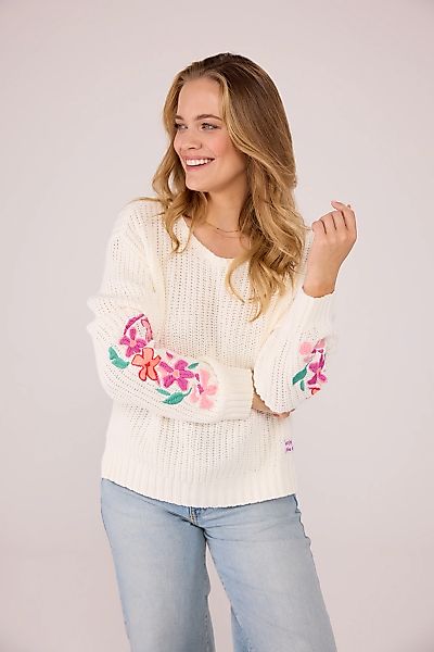 Lieblingsstück Strickpullover "AminaL", mit Print auf den Ärmeln günstig online kaufen