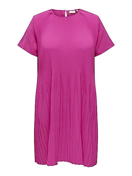ONLY CARMAKOMA Minikleid CARBADOTTE S/S BLK DRESS WVN mit Plisseefalten günstig online kaufen