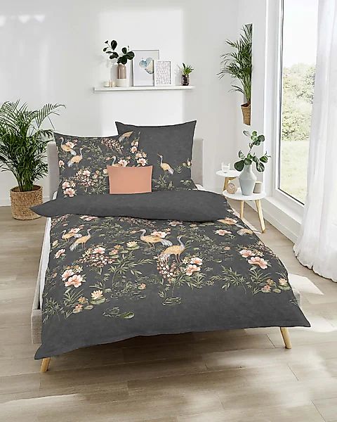 Kaeppel Bettwäsche »Pagode«, Mit Blumen günstig online kaufen