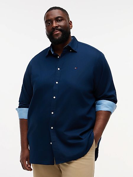 Tommy Hilfiger Big & Tall Langarmhemd "BT- LINEN" Große Größen Regular Fit günstig online kaufen