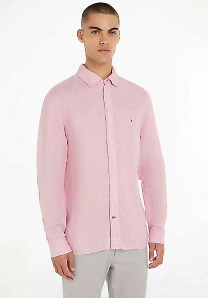 Tommy Hilfiger Langarmhemd PIGMENT DYED LI SOLID RF SHIRT in klassischem De günstig online kaufen