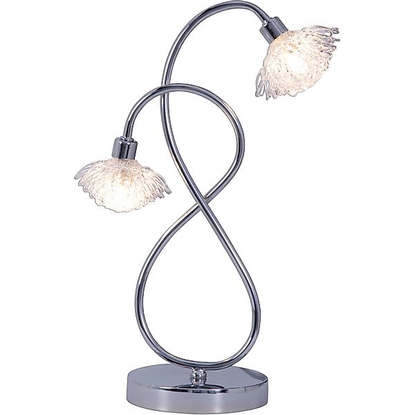 näve LED Tischleuchte »Flower«, 2 flammig, Leuchtmittel G9   LED wechselbar günstig online kaufen