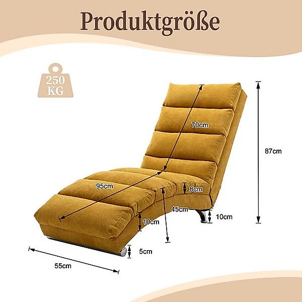 TavilaEcon Loungesofa Sackleinen Massage Chaise Lounge Indoor mit Fernbedie günstig online kaufen