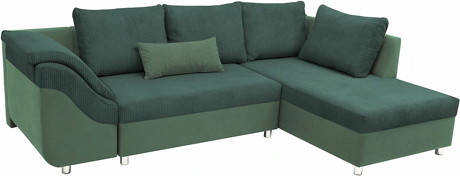 COLLECTION AB Ecksofa »Sally L-Form« mit und ohne Bettfunktion, inklusive l günstig online kaufen
