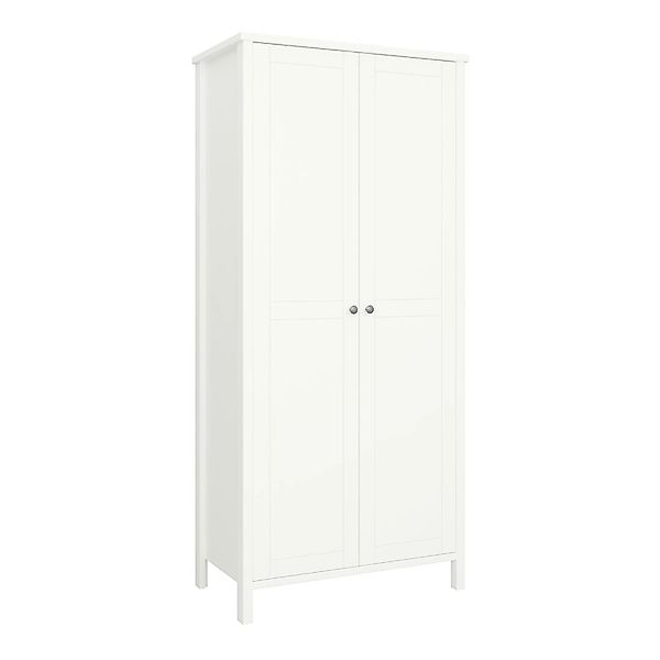 ebuy24 Trone Kleiderschrank 2 Türen Weißlackiert günstig online kaufen