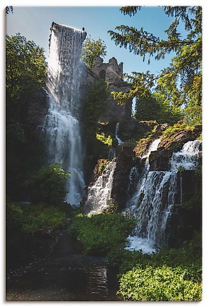 Artland Leinwandbild "Wasserfall bei Wasserspielen in Kassel", Gewässer, (1 günstig online kaufen