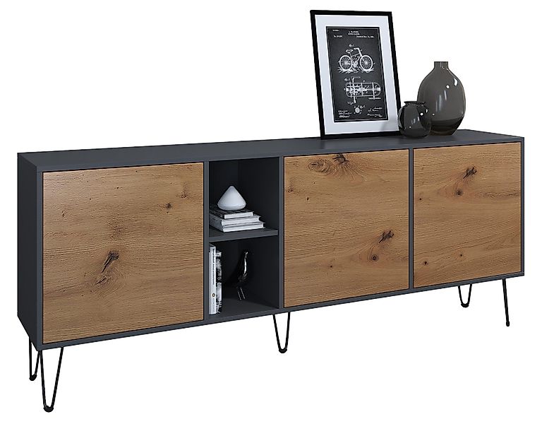 Vladon Sideboard Havana (TV-Schrank mit 3 günstig online kaufen