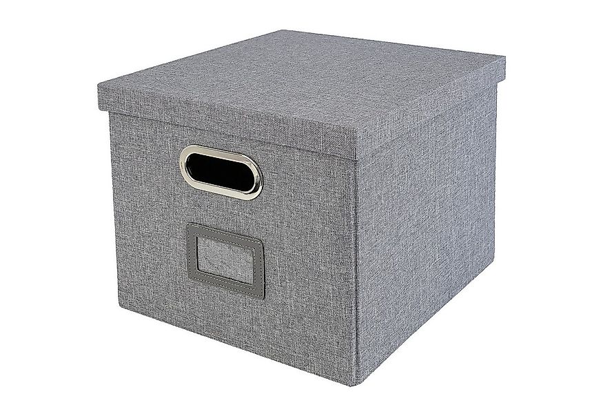 HMF Aufbewahrungsbox Aufbewahrungsbox mit Deckel für DIN A4 Hängeregister, günstig online kaufen