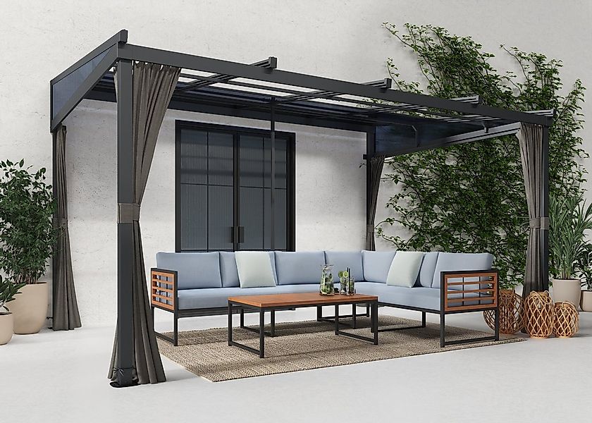 KONIFERA Anbaupavillon Bilbao, Terrassenüberdachung, verschiedene Maße, ohn günstig online kaufen