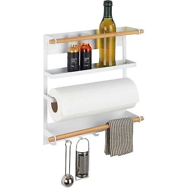 WENKO Küchenregal »Modell Magna«, magnetisches Regal mit Küchenrollenhalter günstig online kaufen