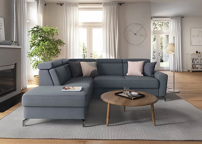 sit&more Ecksofa »Scarlett L-Form«, inklusive Kopfteilverstellung, wahlweis günstig online kaufen