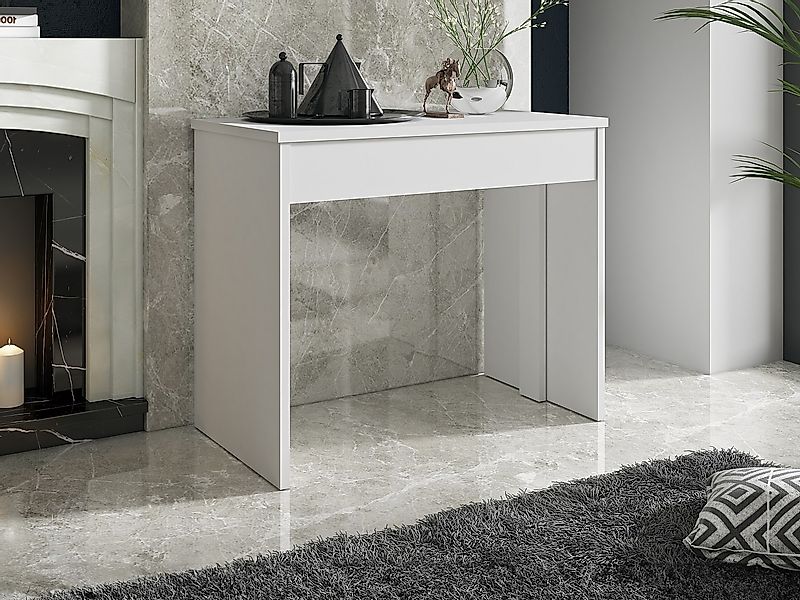 Ausziehbarer Konsolentisch für 12 Personen - 6 Verlängerungen - Weiß - ONEG günstig online kaufen