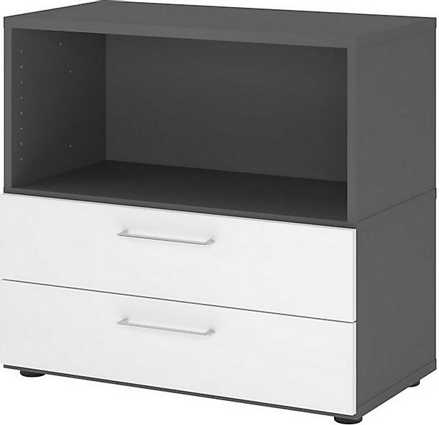 bümö Aktenschrank flexi Schrank Dekor: Graphit/Eiche günstig online kaufen