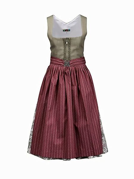 Berwin Dirndl Dirndl mit Paisleyrock und Froschmaul-Borte am Ausschnitt (Ei günstig online kaufen