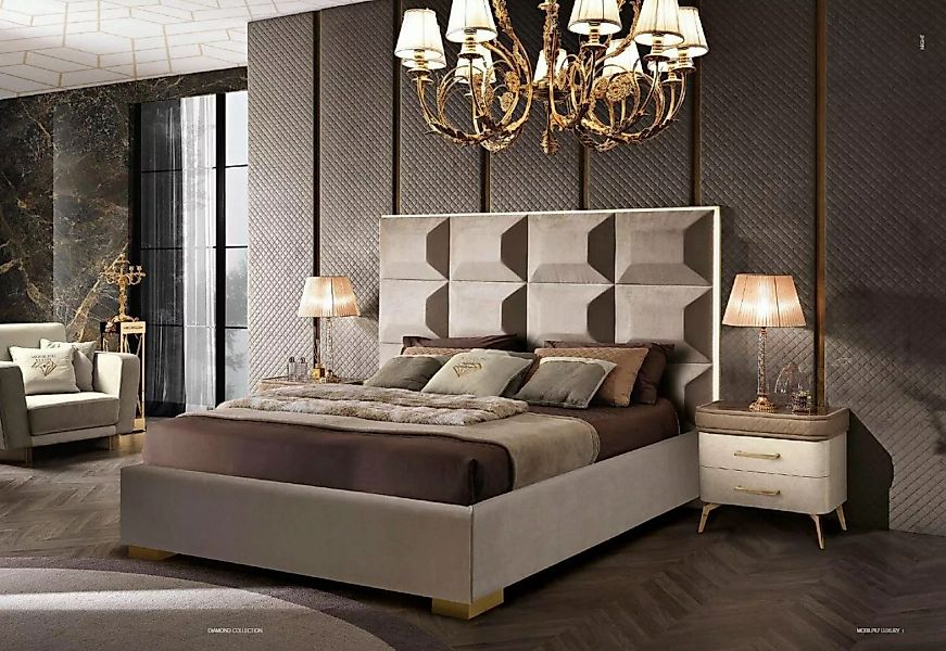 JVmoebel Bett Bett Holz Doppel Betten Braun Bettrahmen Modern Doppelbett Mö günstig online kaufen