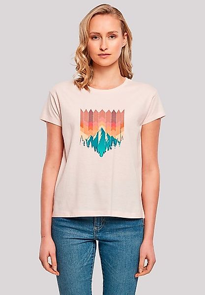 F4NT4STIC T-Shirt Berg Sonnenuntergang Geometrisch Premium Qualität günstig online kaufen