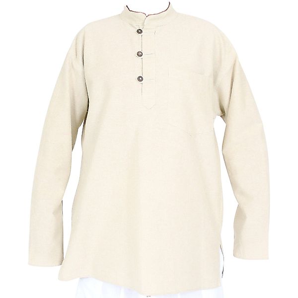BUDDHA arts&more Langarmhemd Traditionelles Nepalhemd Kurta günstig online kaufen