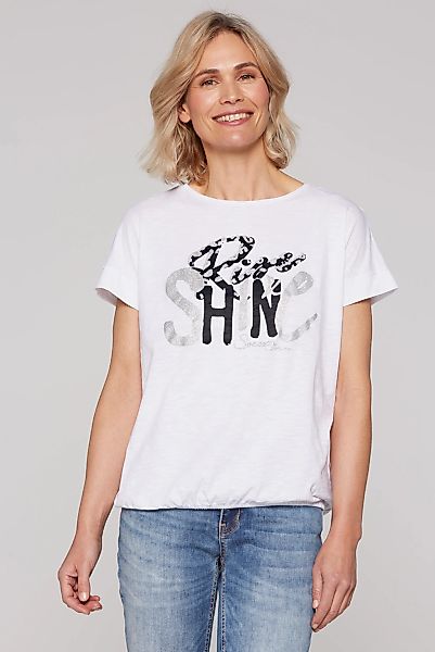 SOCCX Rundhalsshirt, mit Gummizug im Saum günstig online kaufen