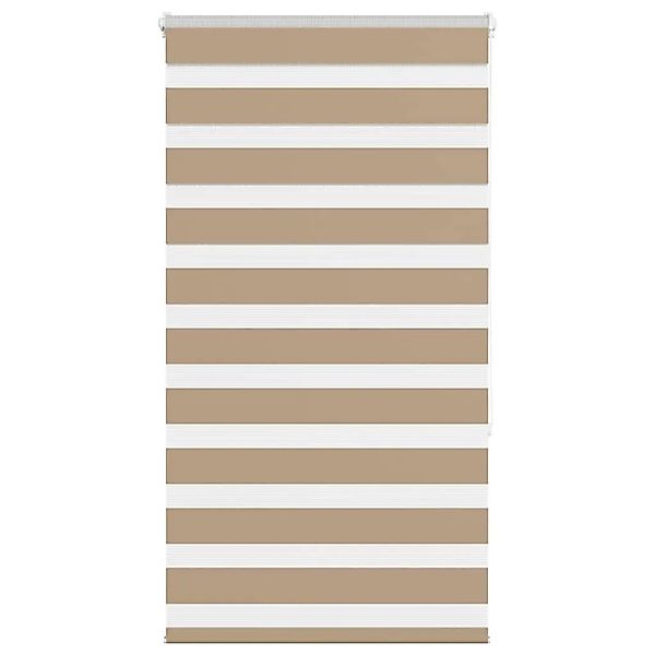 vidaXL Doppelrollo Sandbraun 90x150 cm Stoffbreite 85,9 cm Polyester 401454 günstig online kaufen