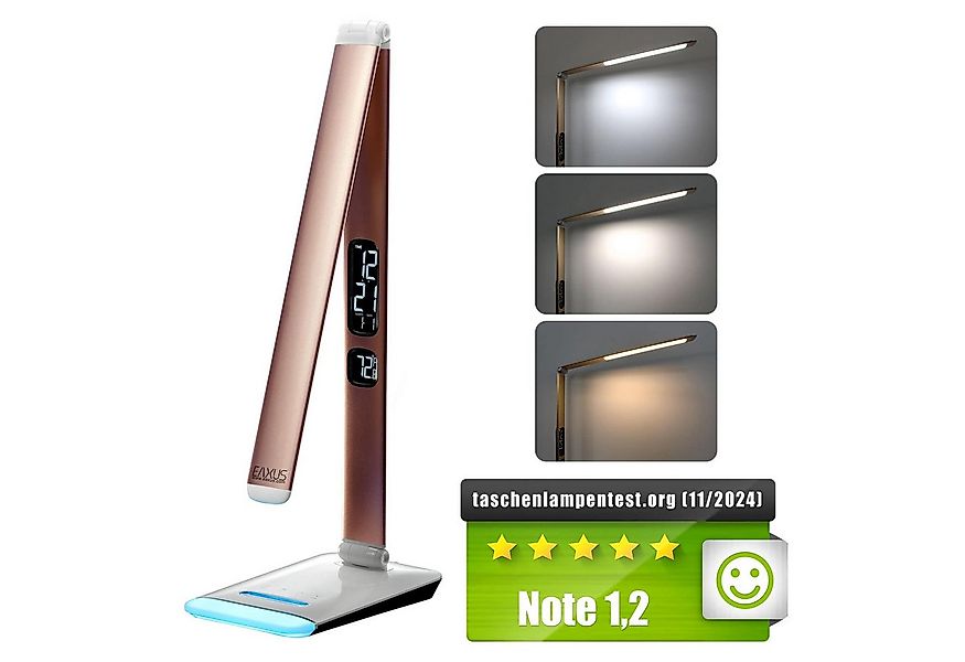 EAXUS LED Schreibtischlampe Tischleuchte mit RGB-Farbwechsel und Dimmfunkti günstig online kaufen