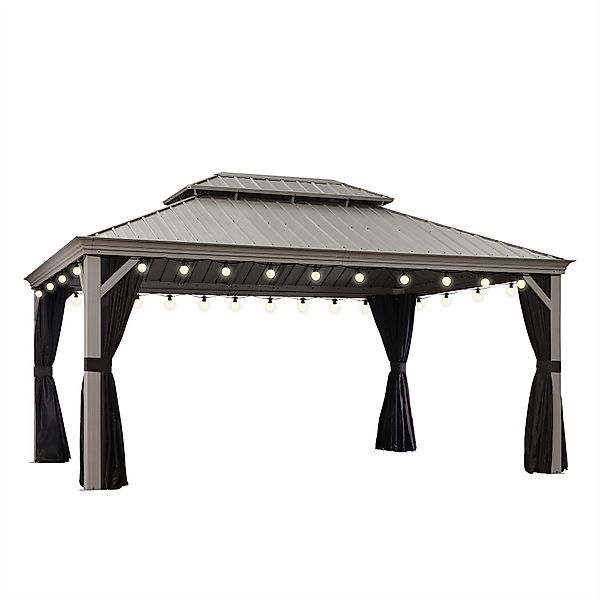 PURPLE LEAF Pavillon Hardtop Aluminium Gazebo günstig online kaufen