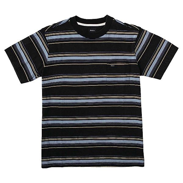 Rvca Bez Stripe Kurzärmeliges T-shirt XL Pirate Black günstig online kaufen