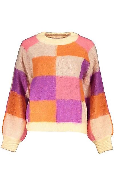 Desigual Strickpullover Stylischer Damenpullover in Rosa mit Rundhalsaussch günstig online kaufen