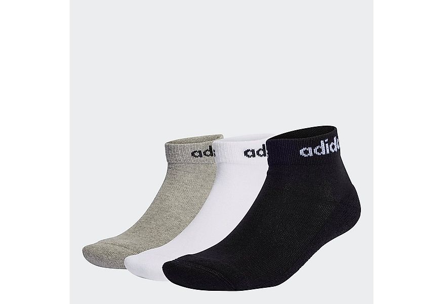 adidas Performance Funktionssocken LINEAR CUSHIONED ANKLE SOCKEN, 3 PAAR (3 günstig online kaufen