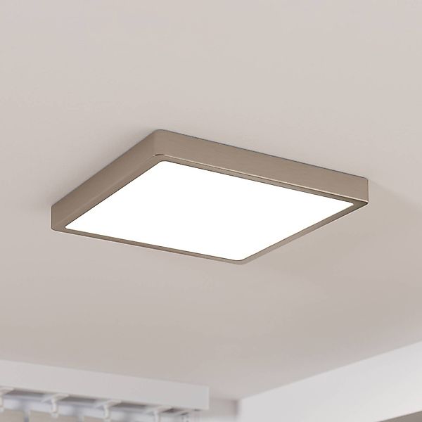 LED-Anbaupanel Fueva 5 IP20 830 nickel 28,5x28,5cm günstig online kaufen